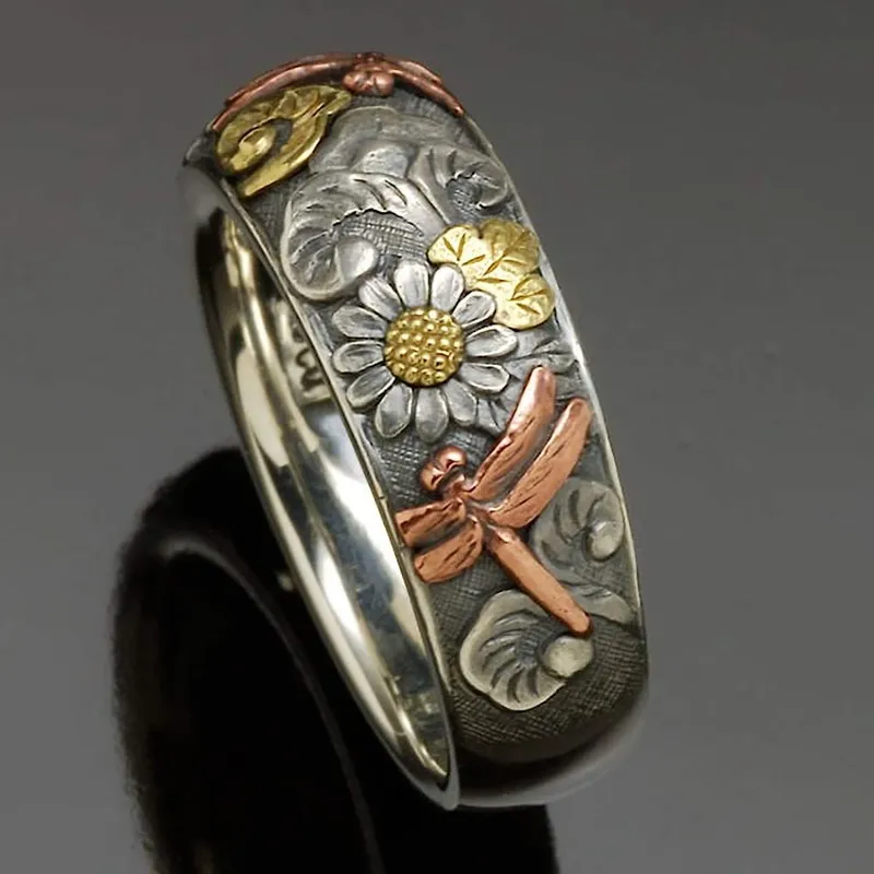 Cecilia Vintage Dragonfly Ring 0