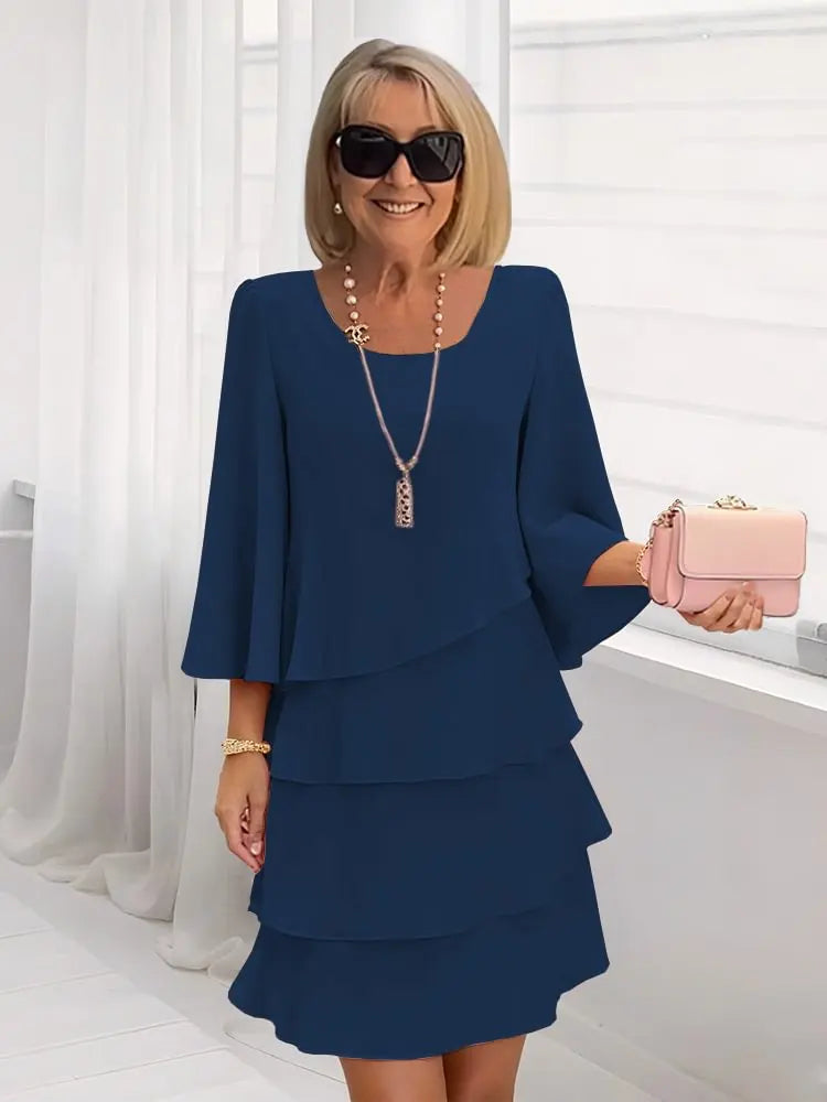 Celia A-Line Ruffle Dress 1