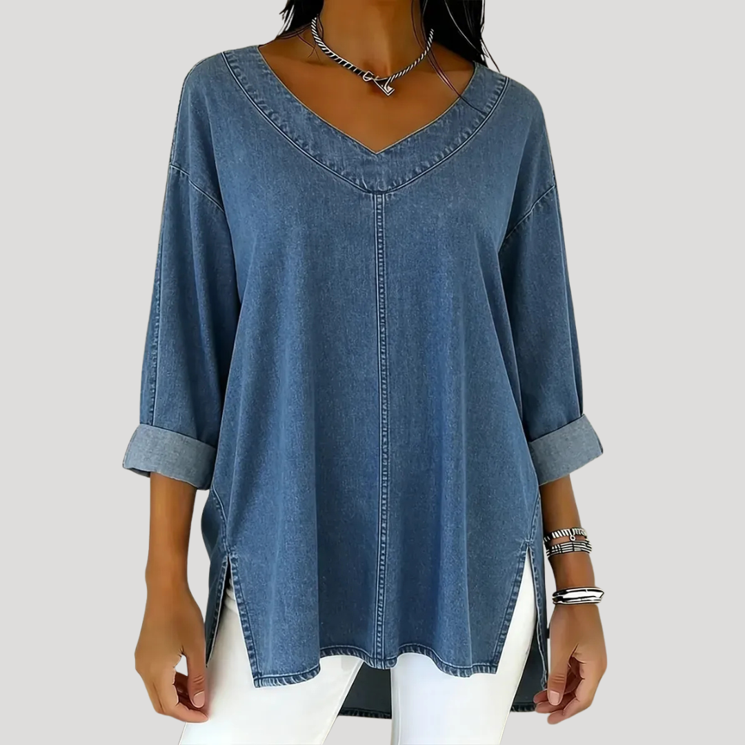 Celia Denim Blouse 0