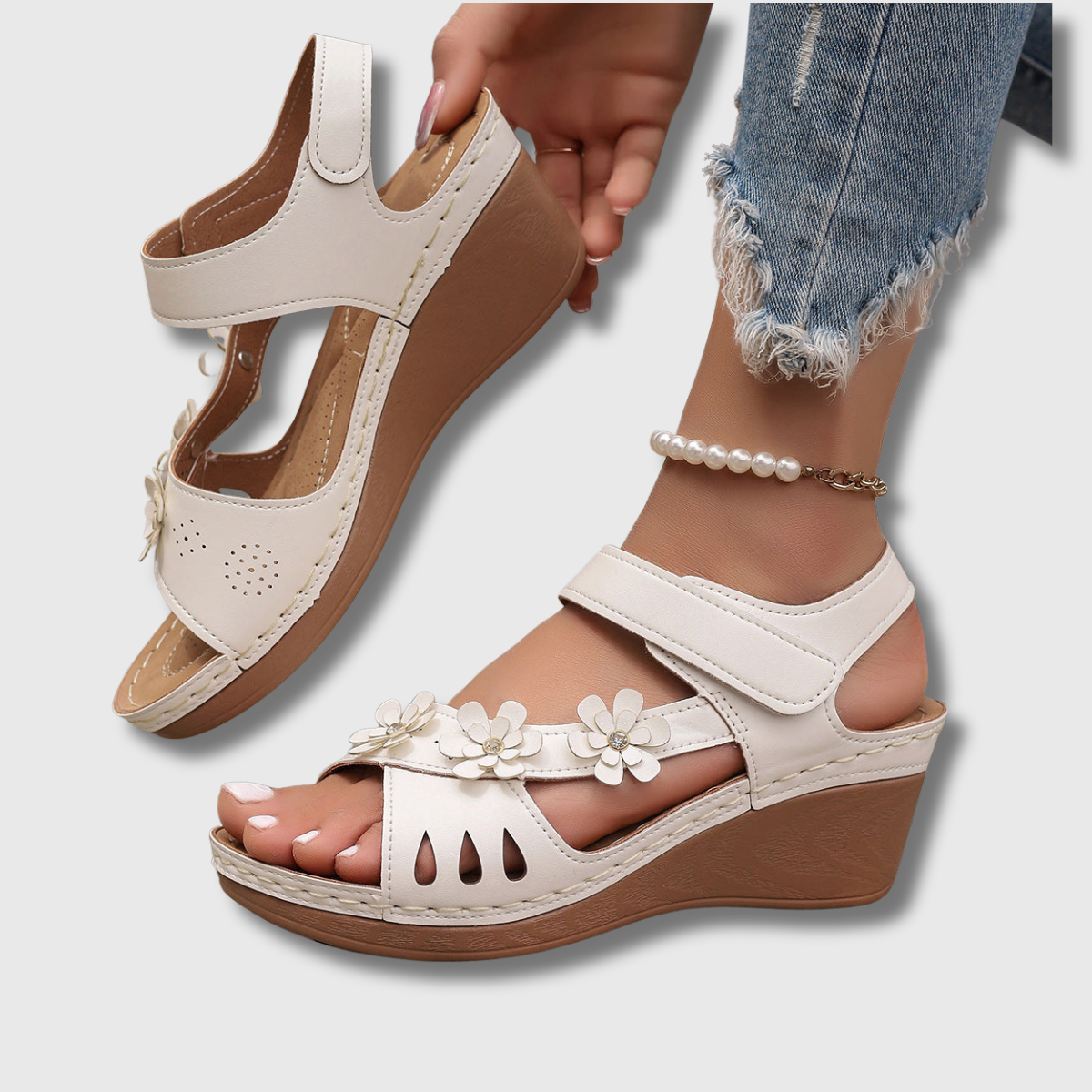 Celia Supportive Wedge Sandals 0