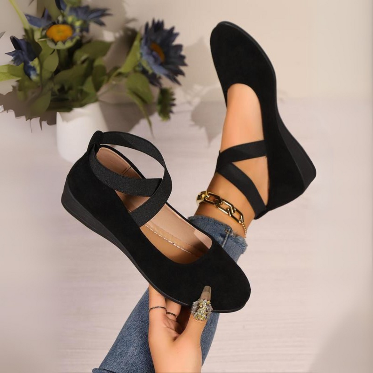 Celia Wedge Ballerina Shoes 0