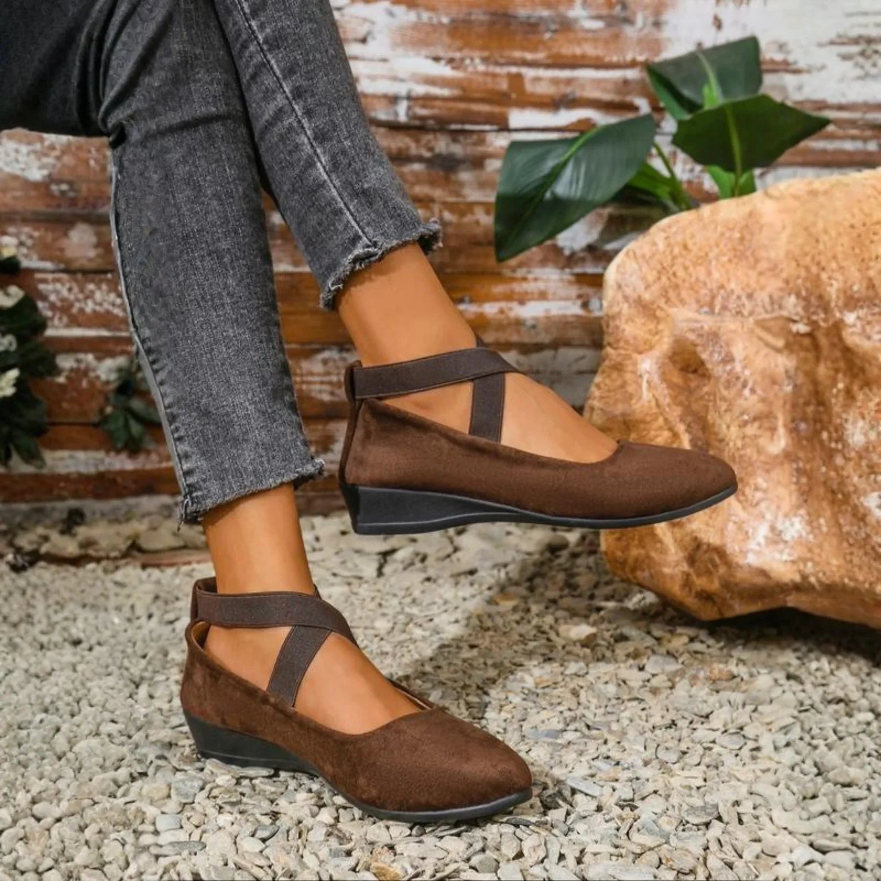 Celia Wedge Ballerina Shoes 1