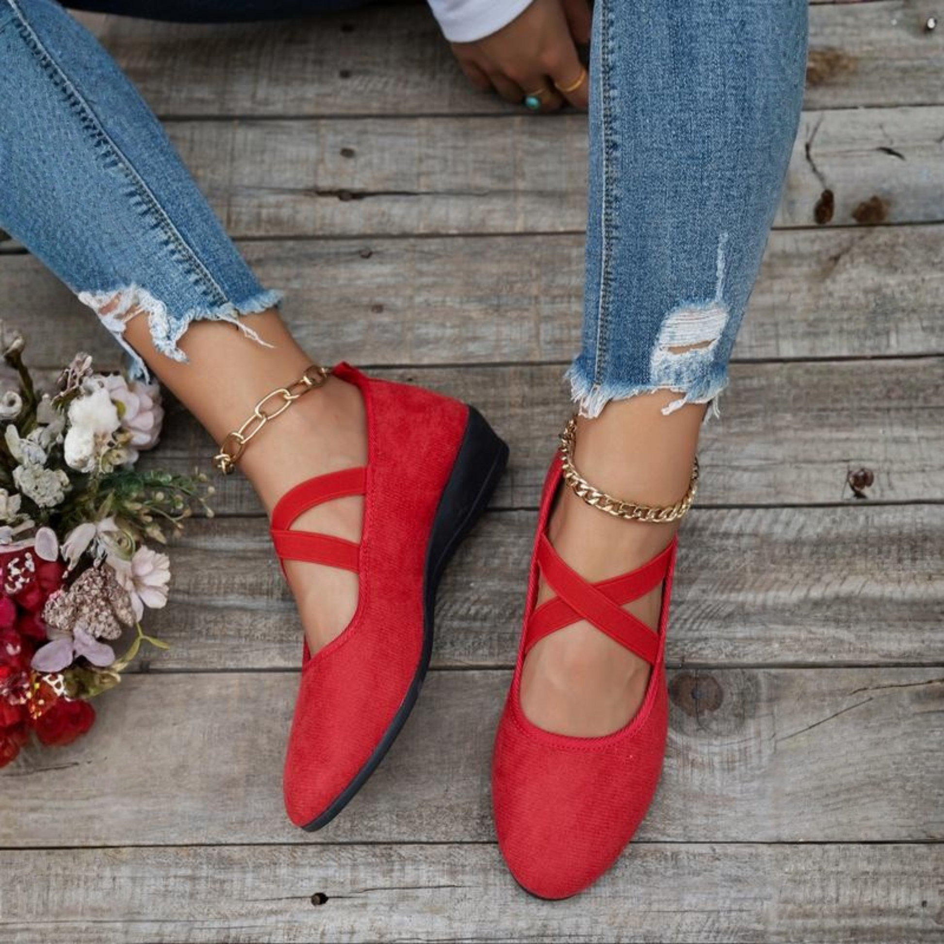 Celia Wedge Ballerina Shoes 2