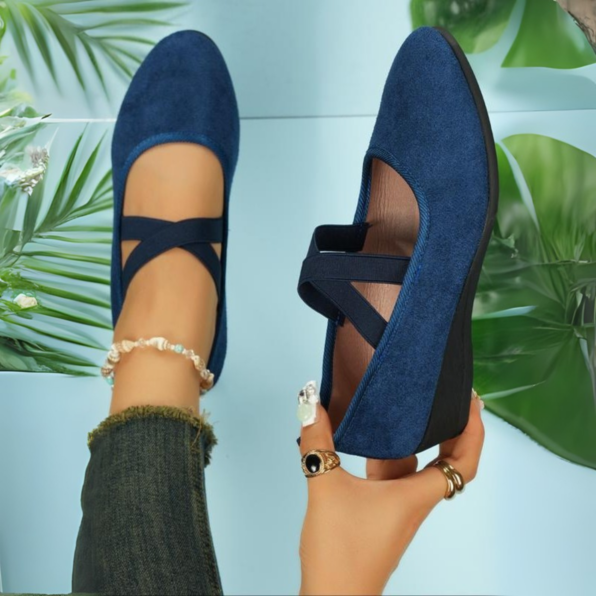 Celia Wedge Ballerina Shoes 3
