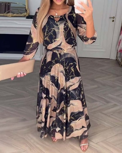 Celine A-Line Maxi Dress 1