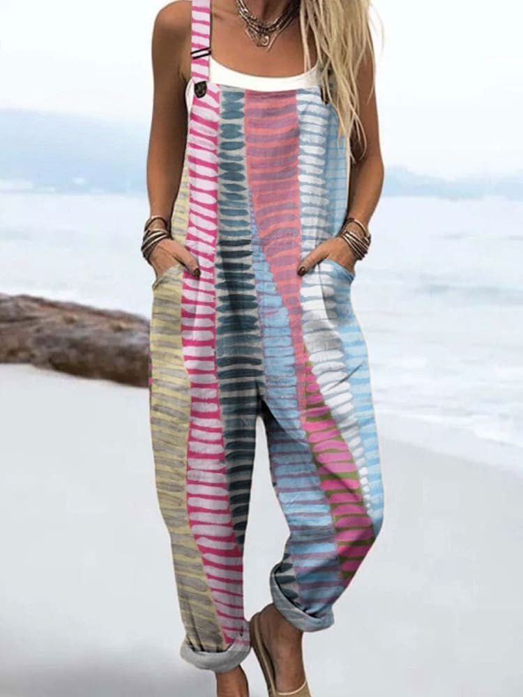 Celine Casual Striped Jumpsuit 0