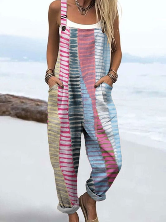 Celine Casual Striped Jumpsuit 0