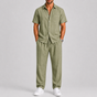 Men's Summer Set – Shirt & Wide-Leg Trousers Two-Piece Outfit 7
