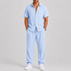 Men's Summer Set – Shirt & Wide-Leg Trousers Two-Piece Outfit 10