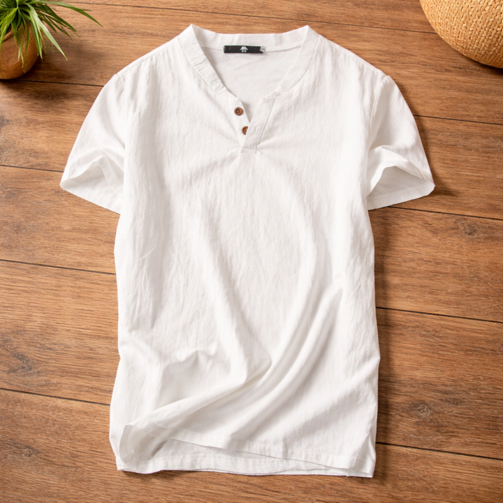 Women's Henley T-Shirt — Lightweight Breathable Everyday Tee