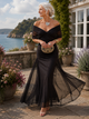 Women's Pleated-Waist Maxi Dress — V-Neck Fluid-Skirt Elegant Evening Maxi Dress