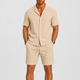 Men's Linen Set – Relaxed Two-Piece Shirt & Trousers Summer Outfit 4