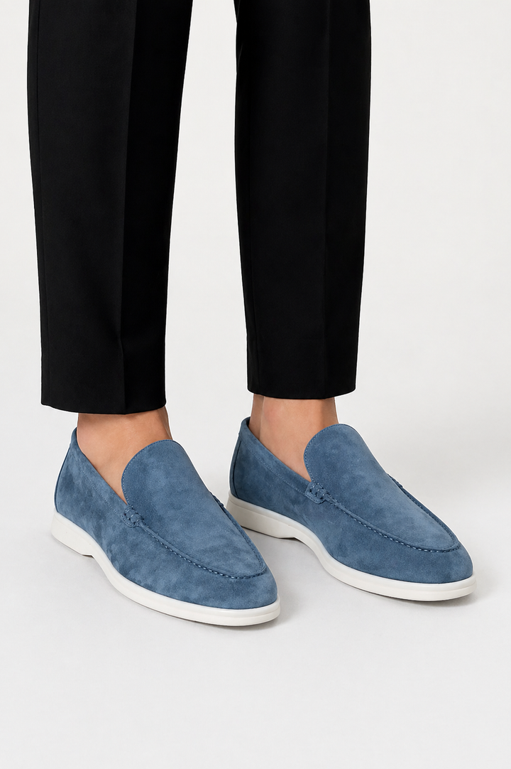 Men's Suede Loafers – Classic Slip-On Moccasin Shoes 5