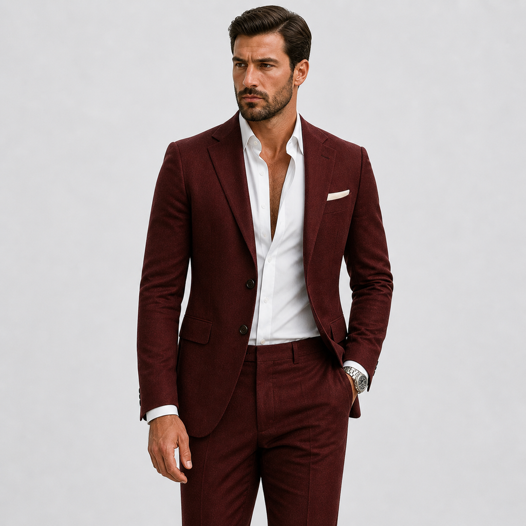 Men's Linen Suit – Slim-Fit Two-Piece Summer Blazer & Trousers 10
