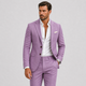 Men's Linen Suit – Slim-Fit Two-Piece Summer Blazer & Trousers 11