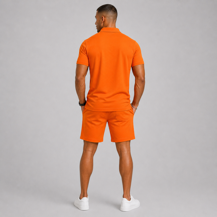 Men's Sports Set – Lightweight Polo & Shorts Two-Piece Summer Outfit 3