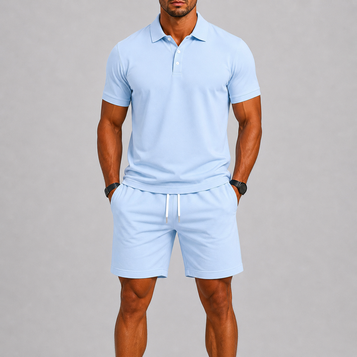 Men's Sports Set – Lightweight Polo & Shorts Two-Piece Summer Outfit 5