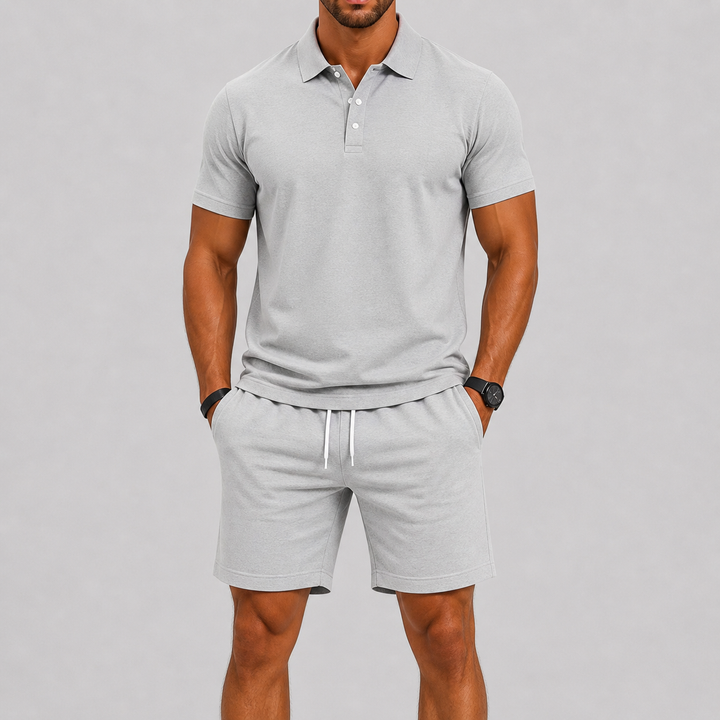 Men's Sports Set – Lightweight Polo & Shorts Two-Piece Summer Outfit 7