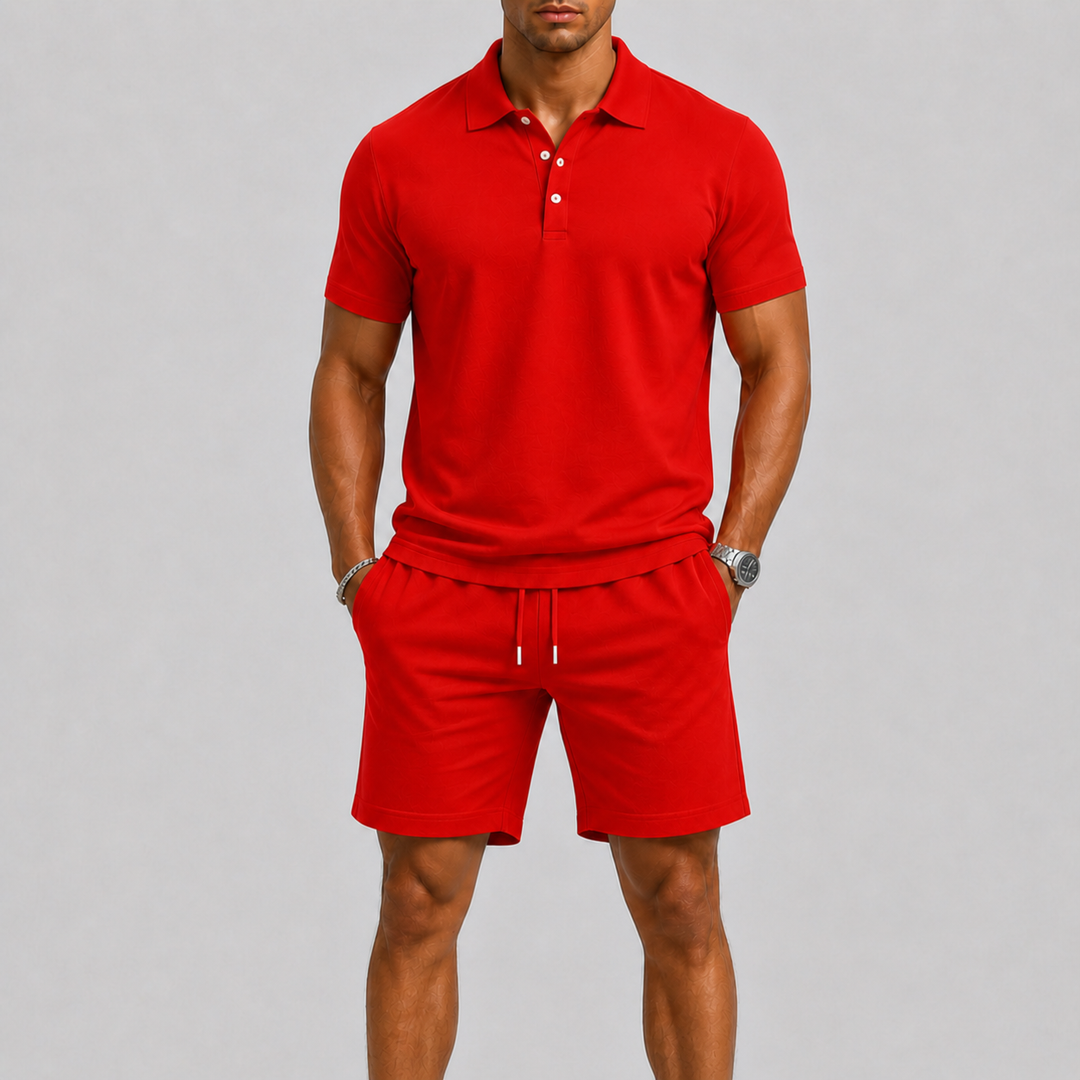 Men's Sports Set – Lightweight Polo & Shorts Two-Piece Summer Outfit 6