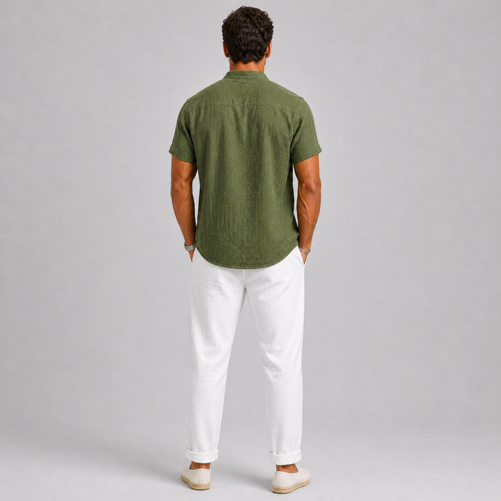 Men's Linen Set – Shirt & Trousers Two-Piece Summer Outfit 3