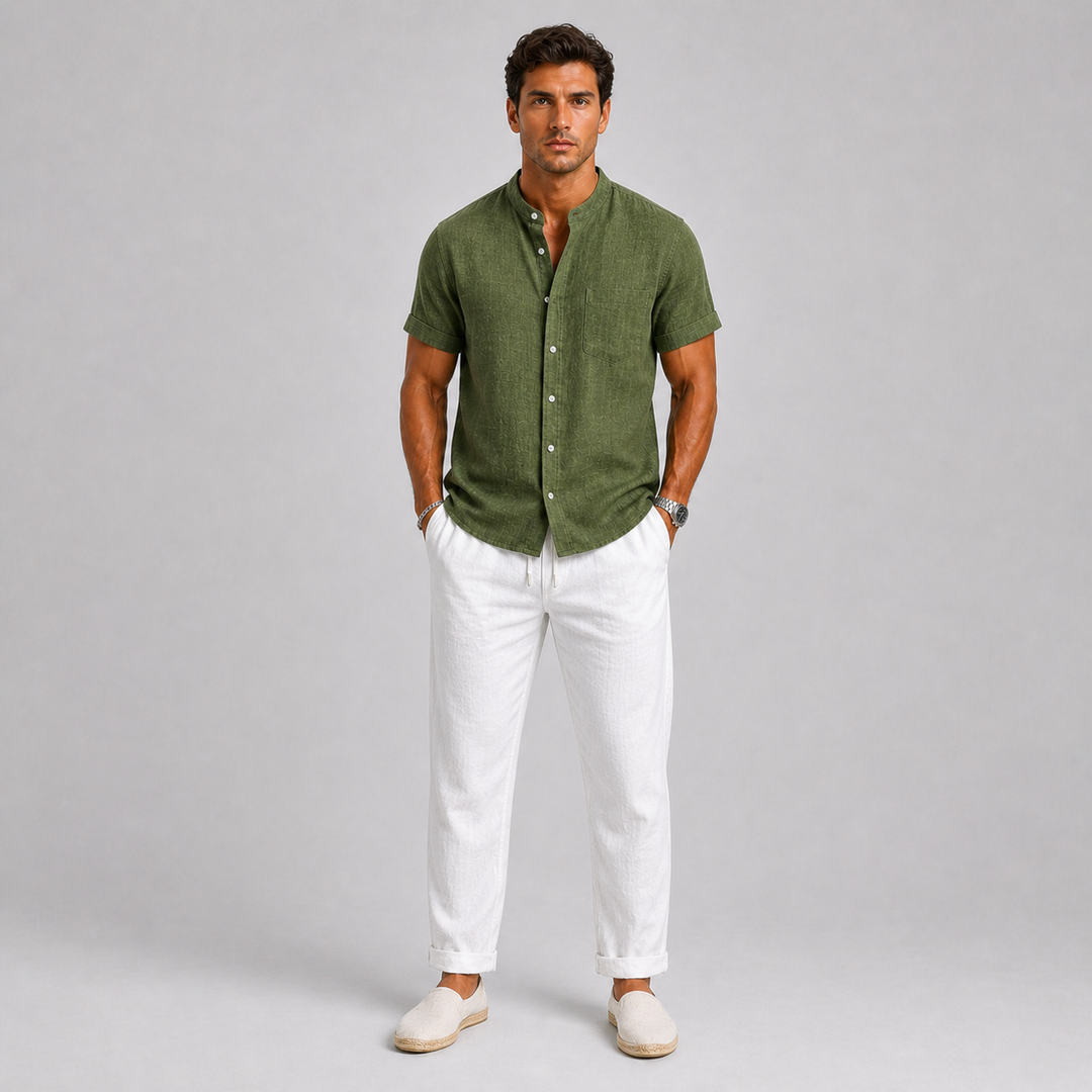 Men's Linen Set – Shirt & Trousers Two-Piece Summer Outfit 6