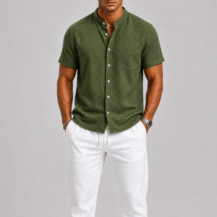 Men's Linen Set – Shirt & Trousers Two-Piece Summer Outfit 4