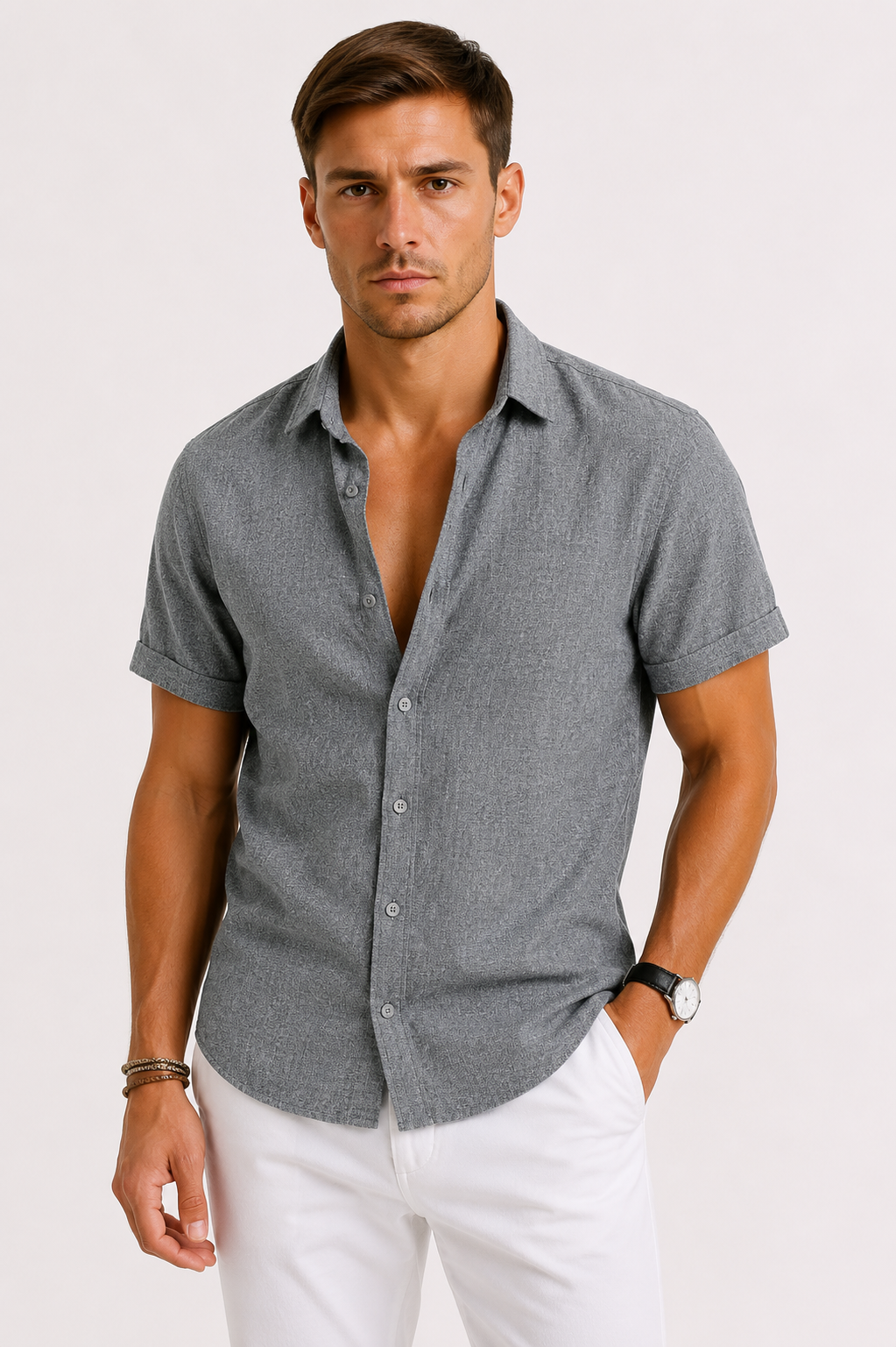 Men's Linen Shirt – Airy Lightweight Summer Shirt with Timeless Design 4