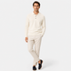 Men's long sleeve polo sweater with collar and button placket