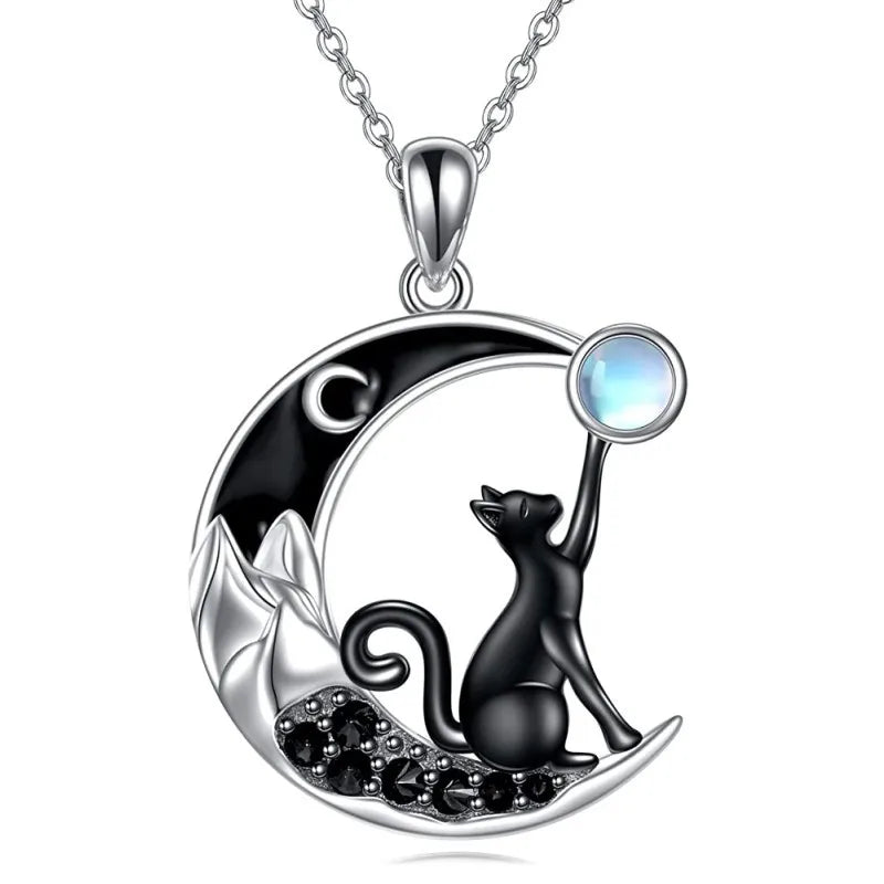 Clara Cat Moon Pendant 1