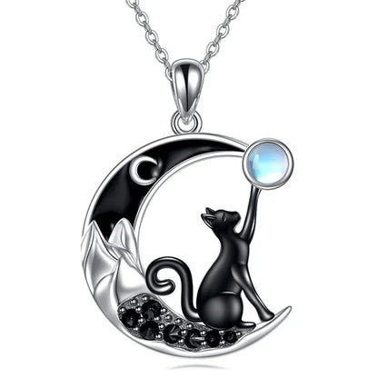 Clara Cat Moon Pendant 1