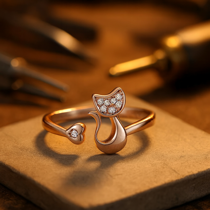 Clara Cat Open Ring 1
