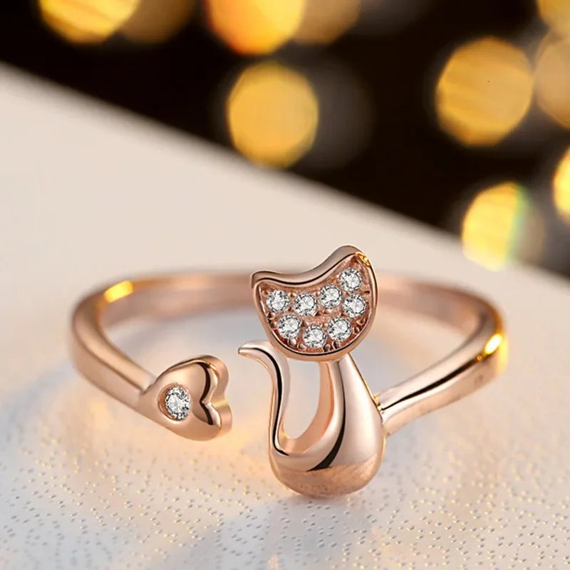 Clara Cat Open Ring 2