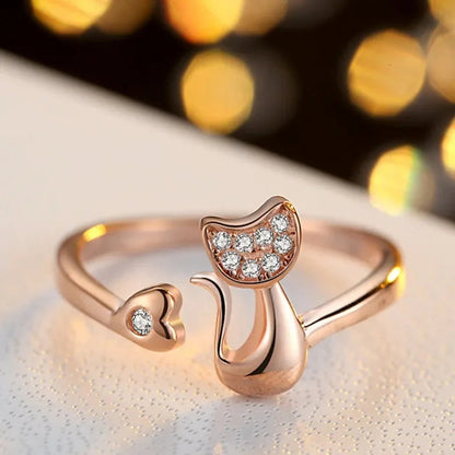 Clara Cat Open Ring 2