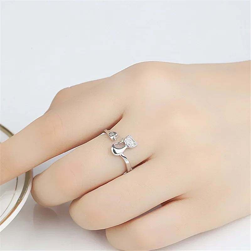 Clara Cat Open Ring 3