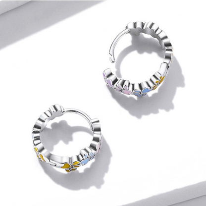 Clara Colorful Paws Hoops 3