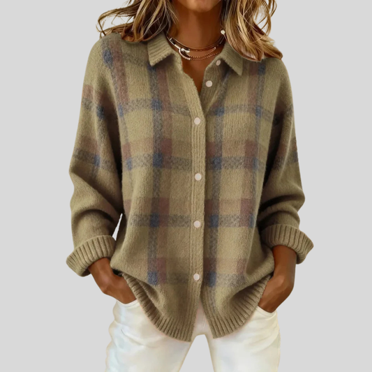 Clara Retro Check Sweater 0