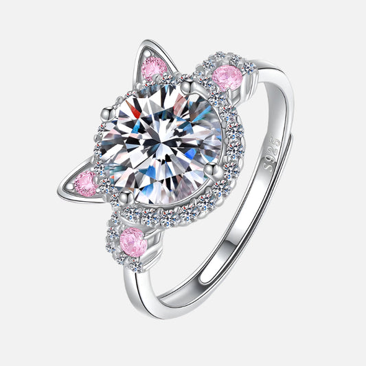 Cleo Adjustable Cat Ring 0