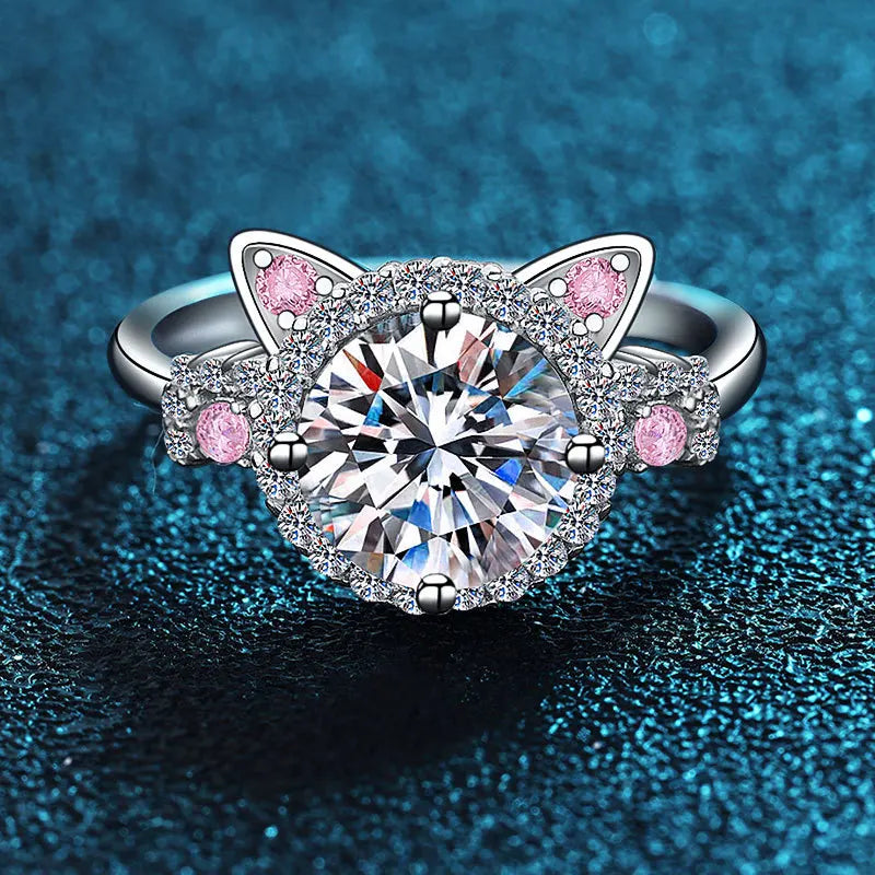Cleo Adjustable Cat Ring 1