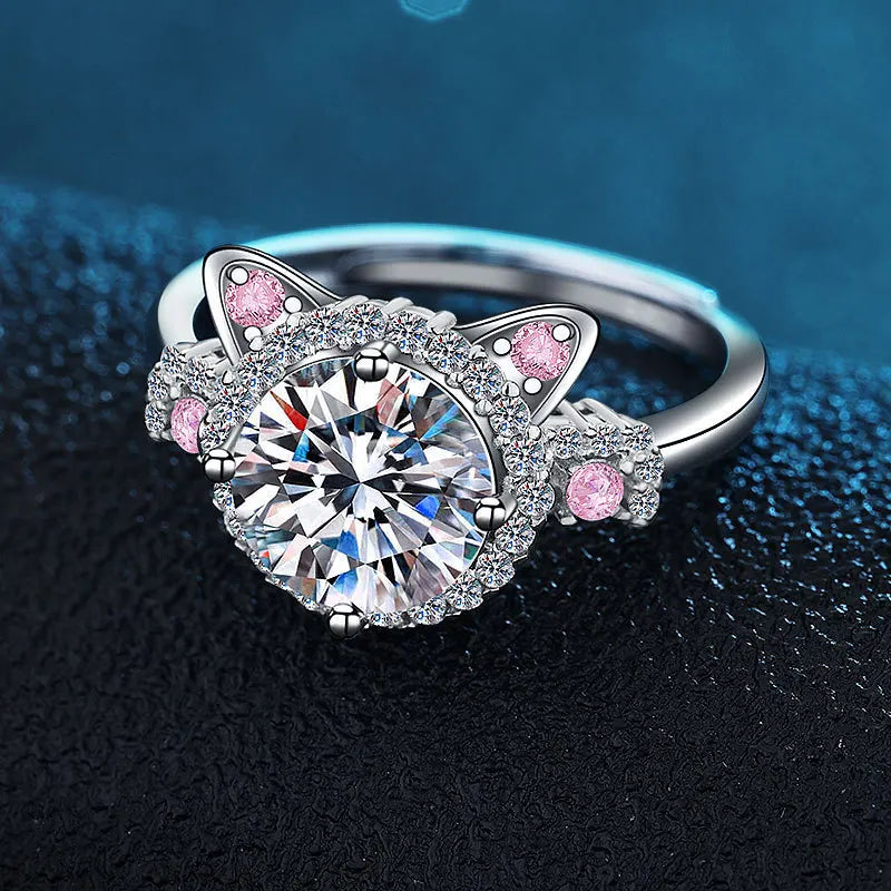 Cleo Adjustable Cat Ring 2