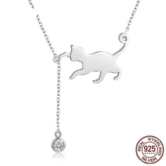 Cleo Cat Pendant Necklace 0