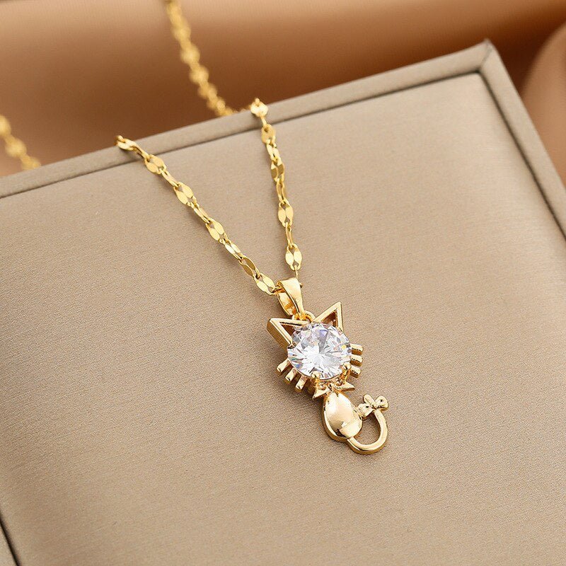 Cleo Cat Pendant Necklace 1