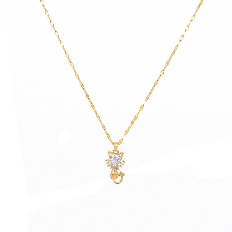 Cleo Cat Pendant Necklace 4