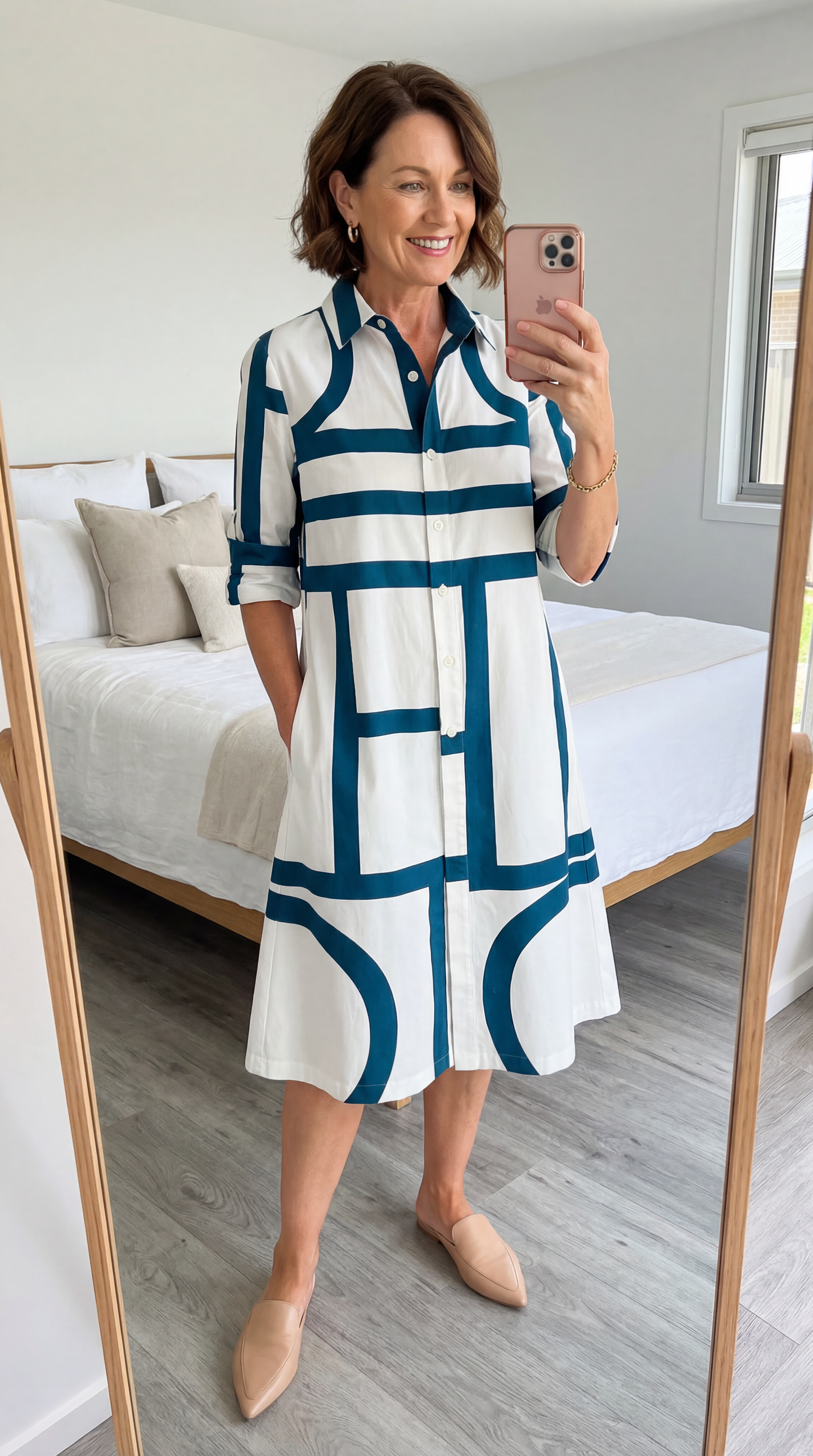 Serena Shirt Midi Dress
