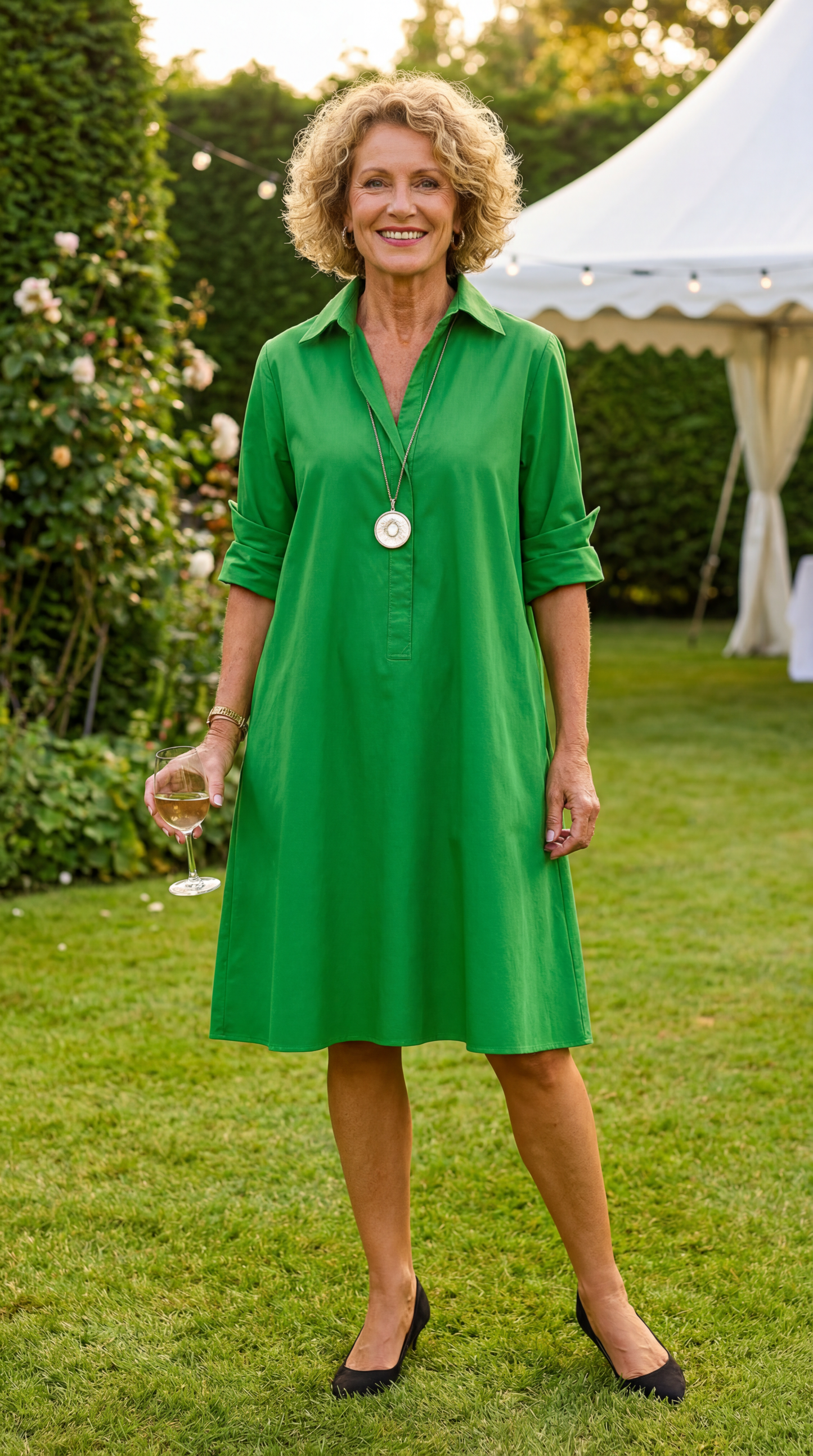 Rhea Sophisticated Midi Dress