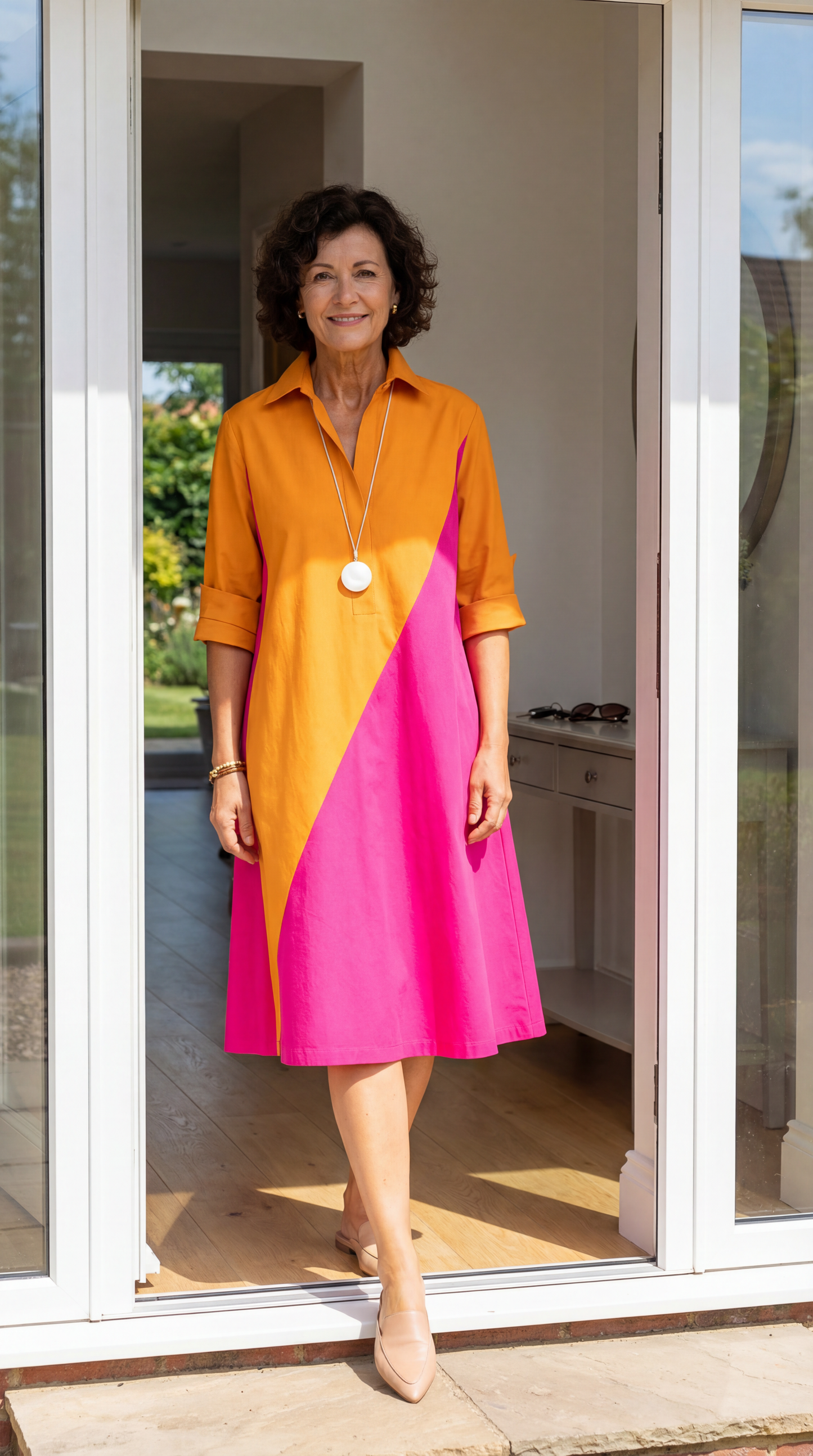 Kira Colorblock Midi Dress