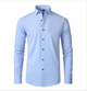 Men's slim-fit long-sleeve button-down shirt
