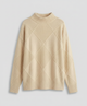 Women's geometric patterned turtleneck sweater