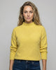 Women's geometric patterned turtleneck sweater