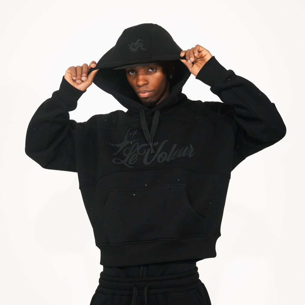Unisex graphic pullover hoodie with drawstring hood and kangaroo pocket