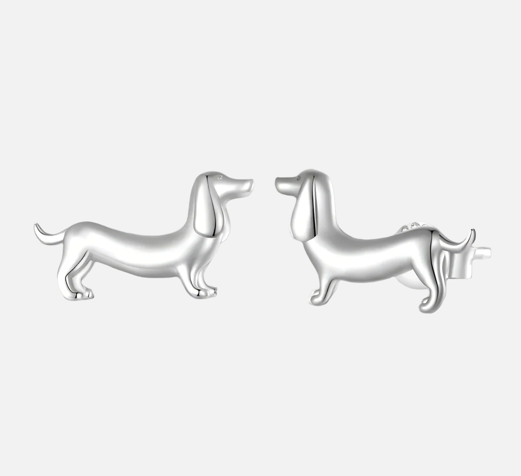 Dahlia Dachshund Earrings 0